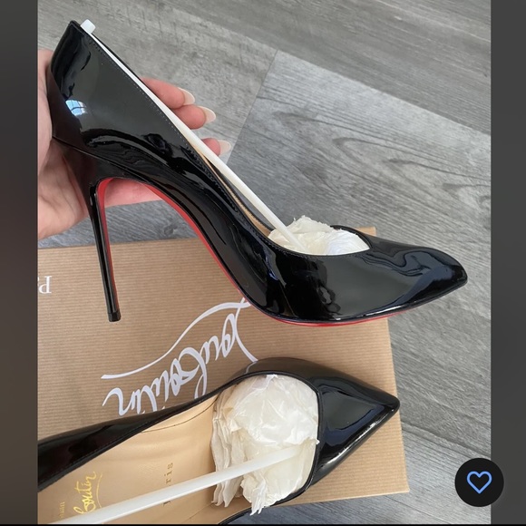 Christian Louboutin Black Patent Corneille Size 39.5 100mm pre-owned - Picture 4 of 16